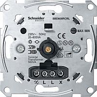 Механизм поворотного светорегулятора-переключателя коллекции Merten, 600 Вт | код. MTN5139-0000 | Schneider Electric